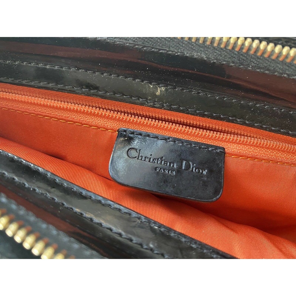 Authentic Vintage Christian Dior Camouflage Canvas Diorella Baguette Hangbag - Picture 6 of 12
